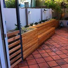 Raised Garden Bed Bench Seat And