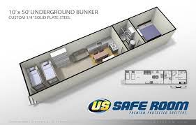 10 X 50 Underground Bunker Floor Plan