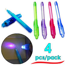 4pcs Invisible Ink Spy Pen Built In Uv Light Magic Marker Secret Message Gadget Pen Random Color Walmart Com Walmart Com