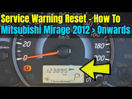 mitsubishi mirage 2016 service warning