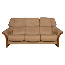 stressless eldorado leather sofa beige