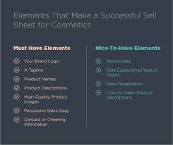 sell sheets for cosmetics a look at