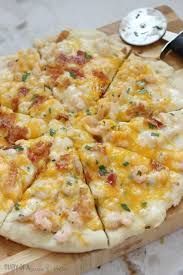 garlic shrimp alfredo pizza diary of