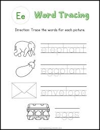 26 wonderful word tracing worksheets