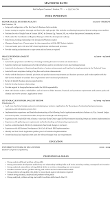 Oracle business analyst resume examples oracle business analysts develop business strategies that involve the successful planning and execution of oracle projects. Oracle Business Analyst Resume Sample Mintresume