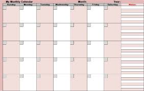 blank monthly calendars for planning