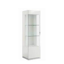 Bernini Lhf Curio Cabinet In White