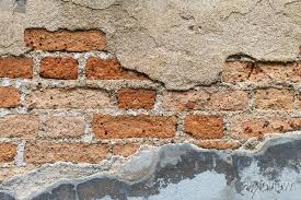 Closeup Damaged Brick Wall Texture