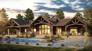 Rustic Family Lodge House Plan With