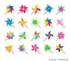pinwheel toy cartoon paper windmill