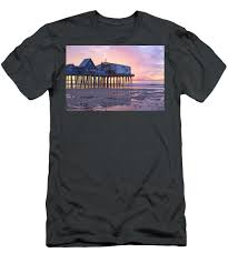 Tie Dye Sky Old Orchard Beach Maine Mens T Shirt Athletic Fit