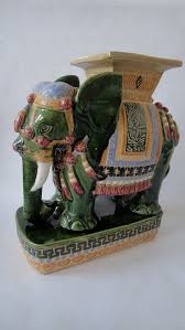 Vintage Elephant Chinoiserie Table