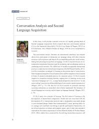 pdf conversation analysis and second language acquisition pdf conversation analysis and second language acquisition