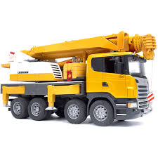 scania liebherr crane truck toy sense