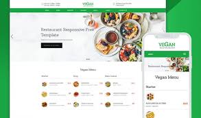 Vegan Beautiful Restaurant Website Design Psd Free Ease