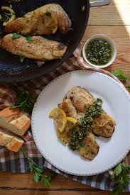 pan fried perch with lemon parsley