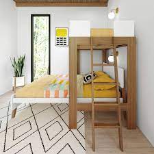 L Shaped Twin Over Queen Bunk Bed