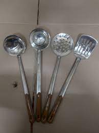 pack of 4 stainless steel spoon kitchen