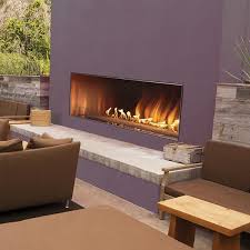 Natural Gas Outdoor Linear Fireplace