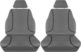 Ready Made Seat Covers Canvas Charcoal