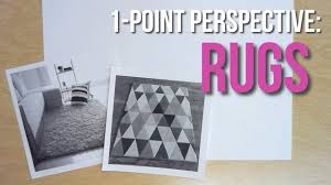 how to draw rugs in 1 point perspective