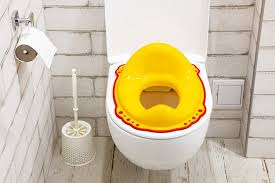 Yellow Lid For Toilet Seat For Children