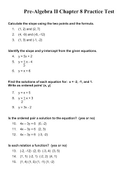 pre algebra ii chapter 8 practice test
