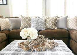 living room decor brown couch