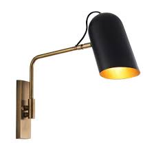 Antique Brass Swing Arm Wall Lamp