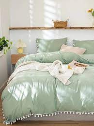 Sage Green Bedding Set Duvet Cover With