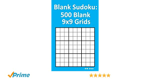 Blank Sudoku 500 Blank 9x9 Grids Amazon Co Uk B W Green