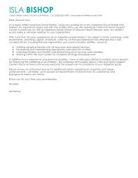 Best Adoptions Social Worker Cover Letter Examples Livecareer