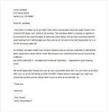 complaint letter to landlord 8 free
