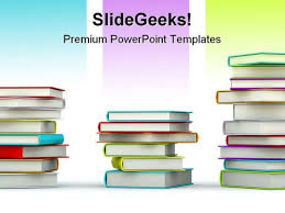 Colored Books Education Powerpoint Templates And Powerpoint
