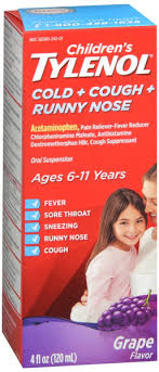 tylenol children s cold cough runny