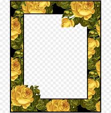 photo frame with yellow roses