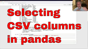 selecting columns when reading a csv