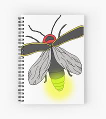 Lightning Bug Spiral Notebook By Shaney Alice Gober