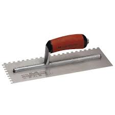 square notched flooring trowel