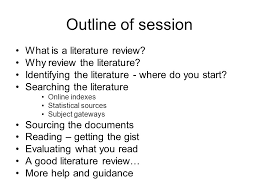 What is a literature review Literature Review Tutorial OPUS Library  Management System