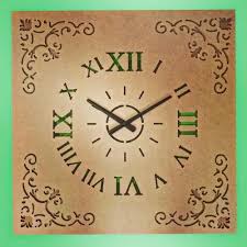 Wooden Square Wall Clocks Large 24 Inch