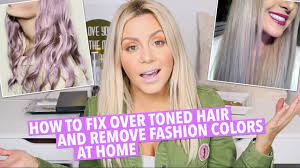 how to fix over toned hair at home