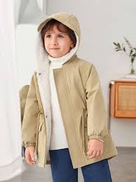 Flap Pocket Teddy Lined Coat Shein