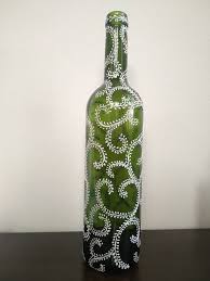 Bottle Art Painted Glass Bottles