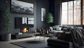 Scandinavian Living Room Interior With