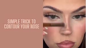 simple hack to contour your nose