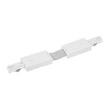 2 Circuit Track Lighting Architectural White Flexible Connector H Style Power Feed