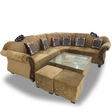 5 seater l shaped sofa set with center