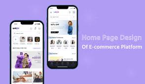e commerce mobile application home page