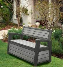 Weather Resistant Garden Storage Bench